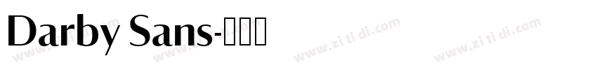 Darby Sans字体转换